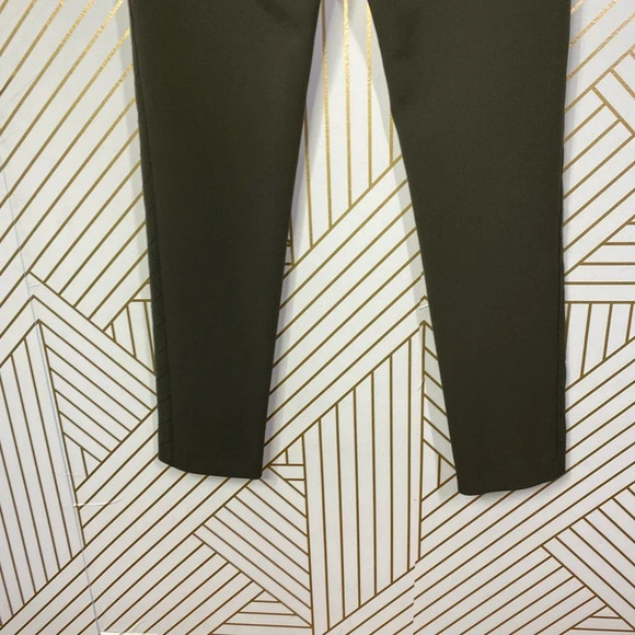 Gerard Darel Olive Green Quilted Zipper Pocket Leggings Pants Size 38 / US 6 - Picture 8 of 10